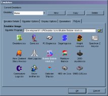 The emulator images window